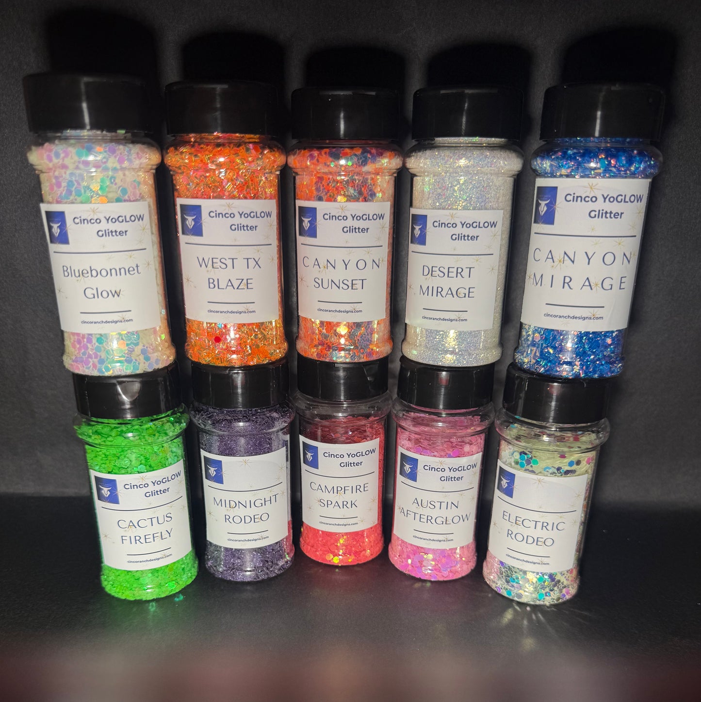 Glow Glitter 10-pack