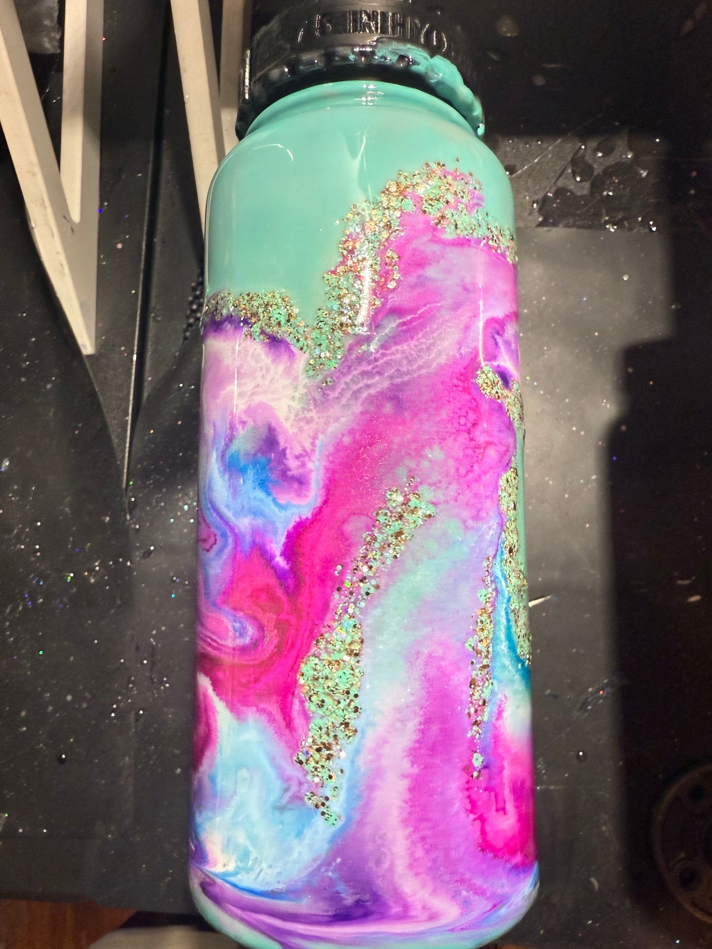32oz Glow Mint Green Hydro Duo
