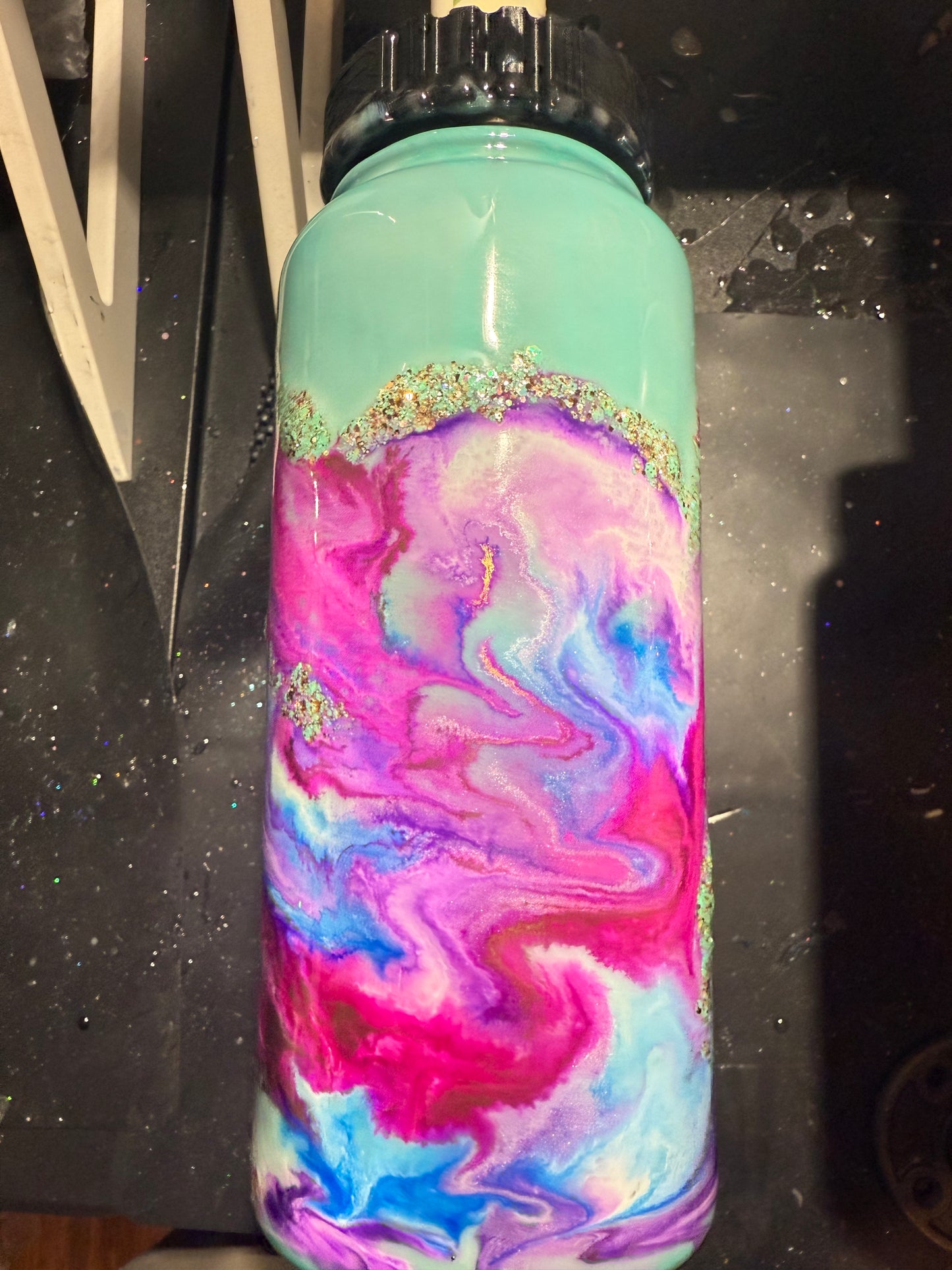 32oz Glow Mint Green Hydro Duo