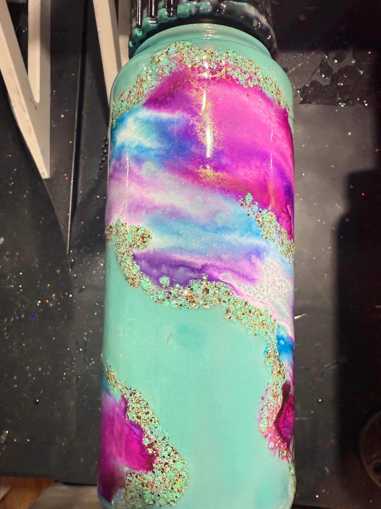 32oz Glow Mint Green Hydro Duo