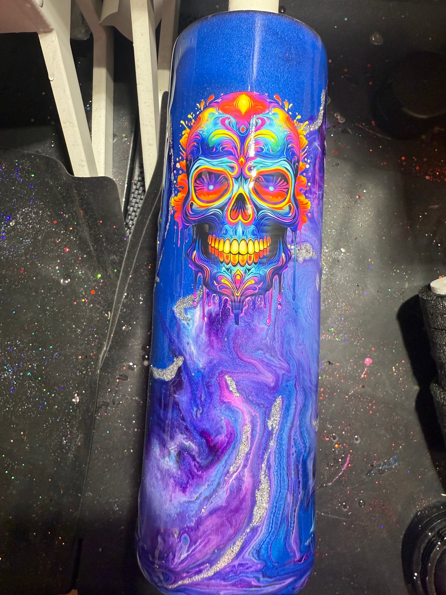 30oz Skinny Skull Tumbler