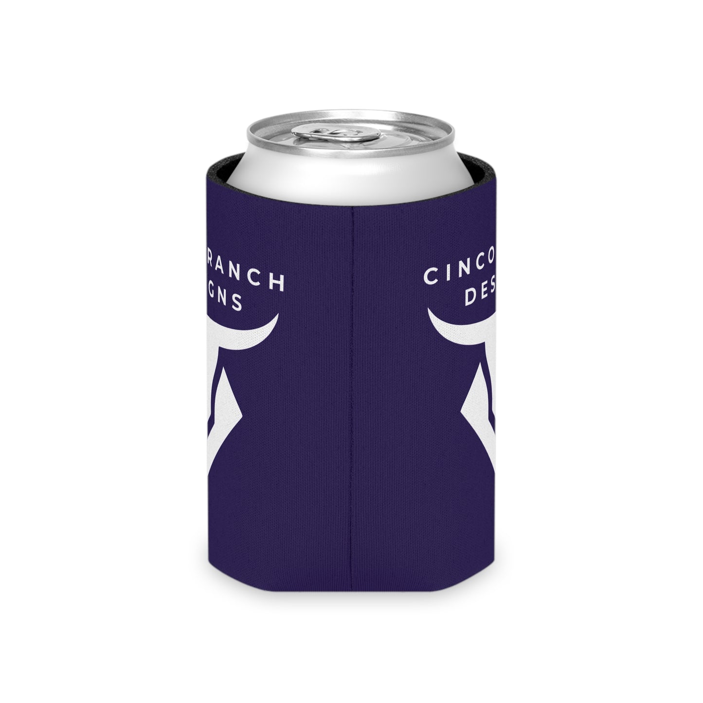 Cinco Ranch Designs Bull Logo Can Cooler — Neoprene Beverage Koozie