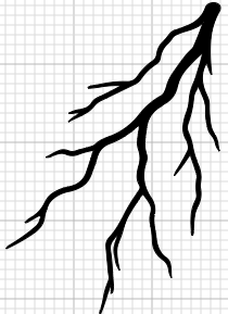 Glow Lightning 4" Vinyl Decal 1