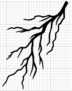 Glow Lightning 4" Vinyl Decal 7
