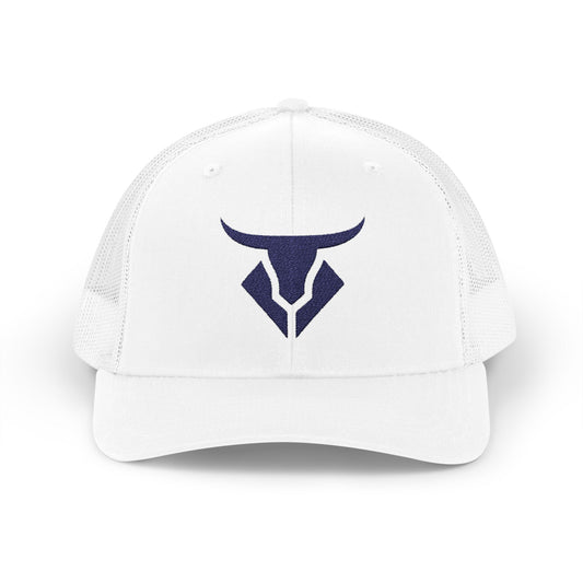 Bull Head Snapback Trucker Cap — Minimalist Ranch & Rodeo Logo Hat