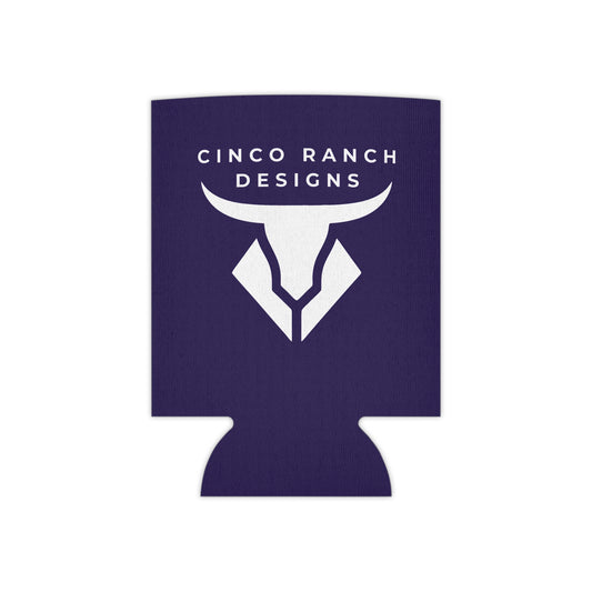 Cinco Ranch Designs Bull Logo Can Cooler — Neoprene Beverage Koozie