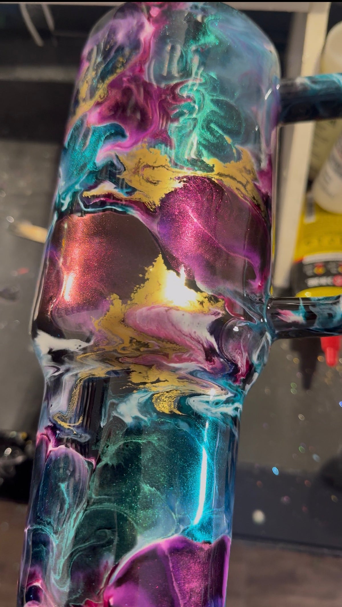 40oz Handle Glow Tumbler