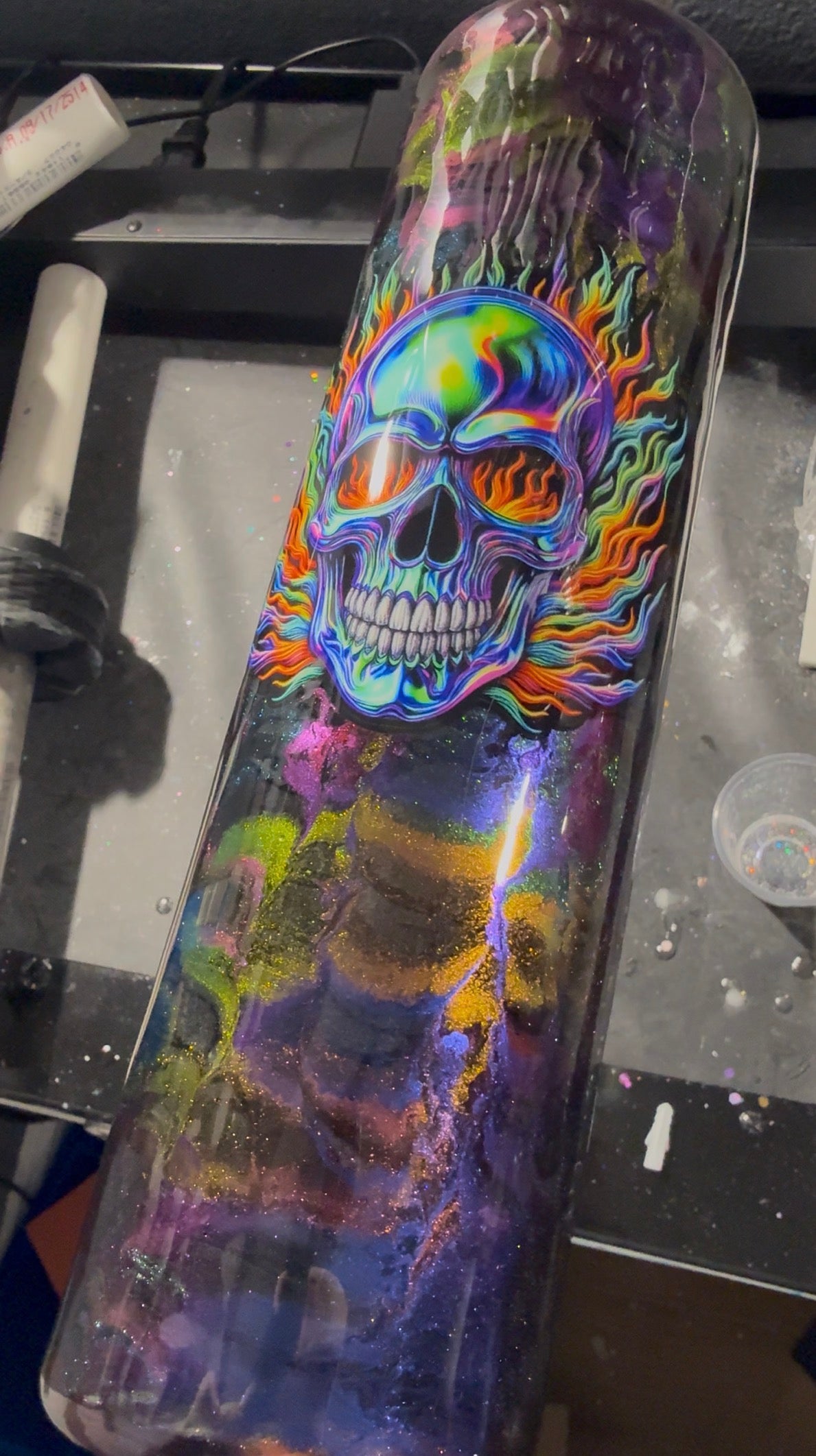 32oz Tipsy Magnolia Plump Skull