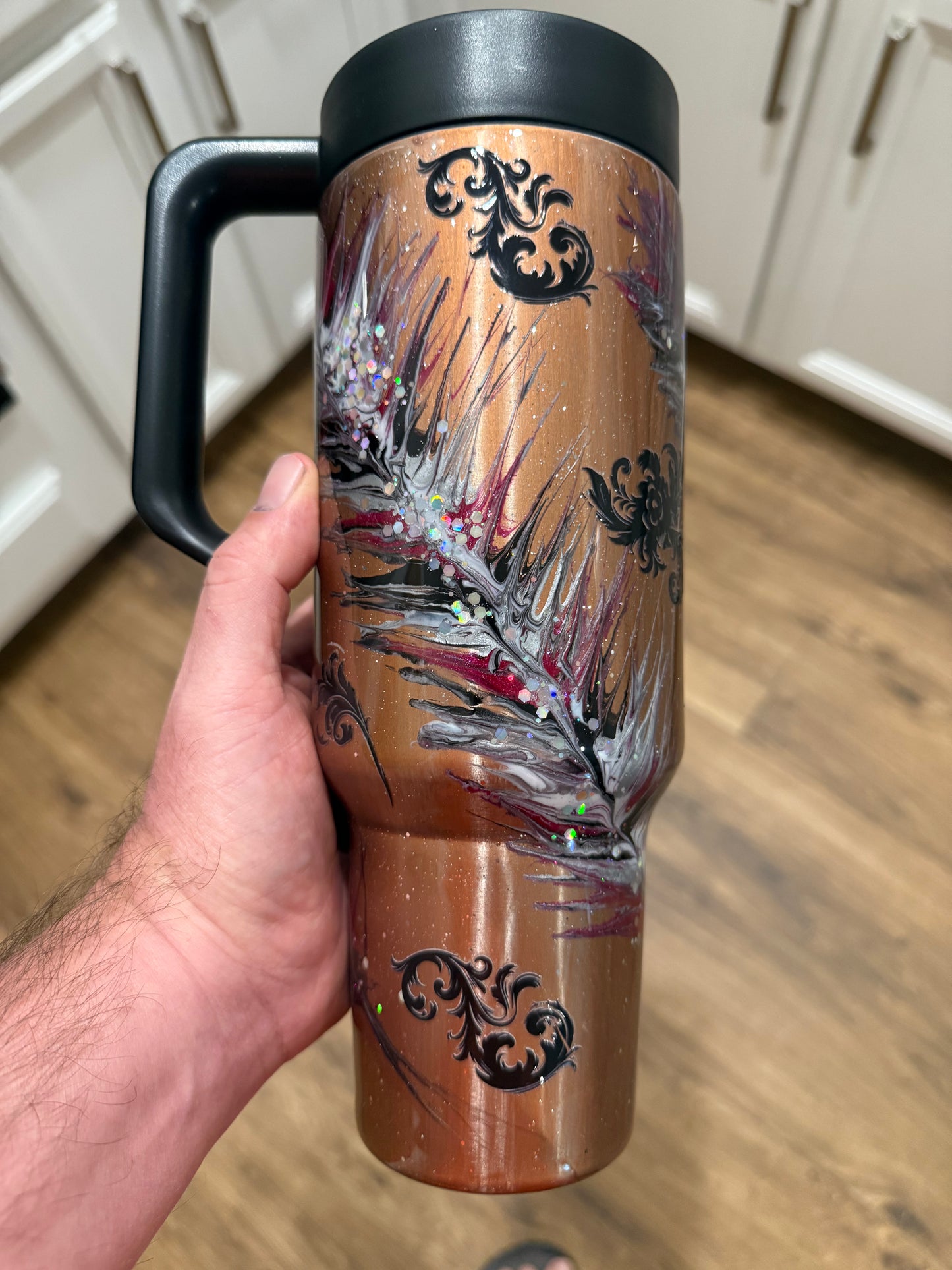 40oz Modern Curve with Screw On Handle