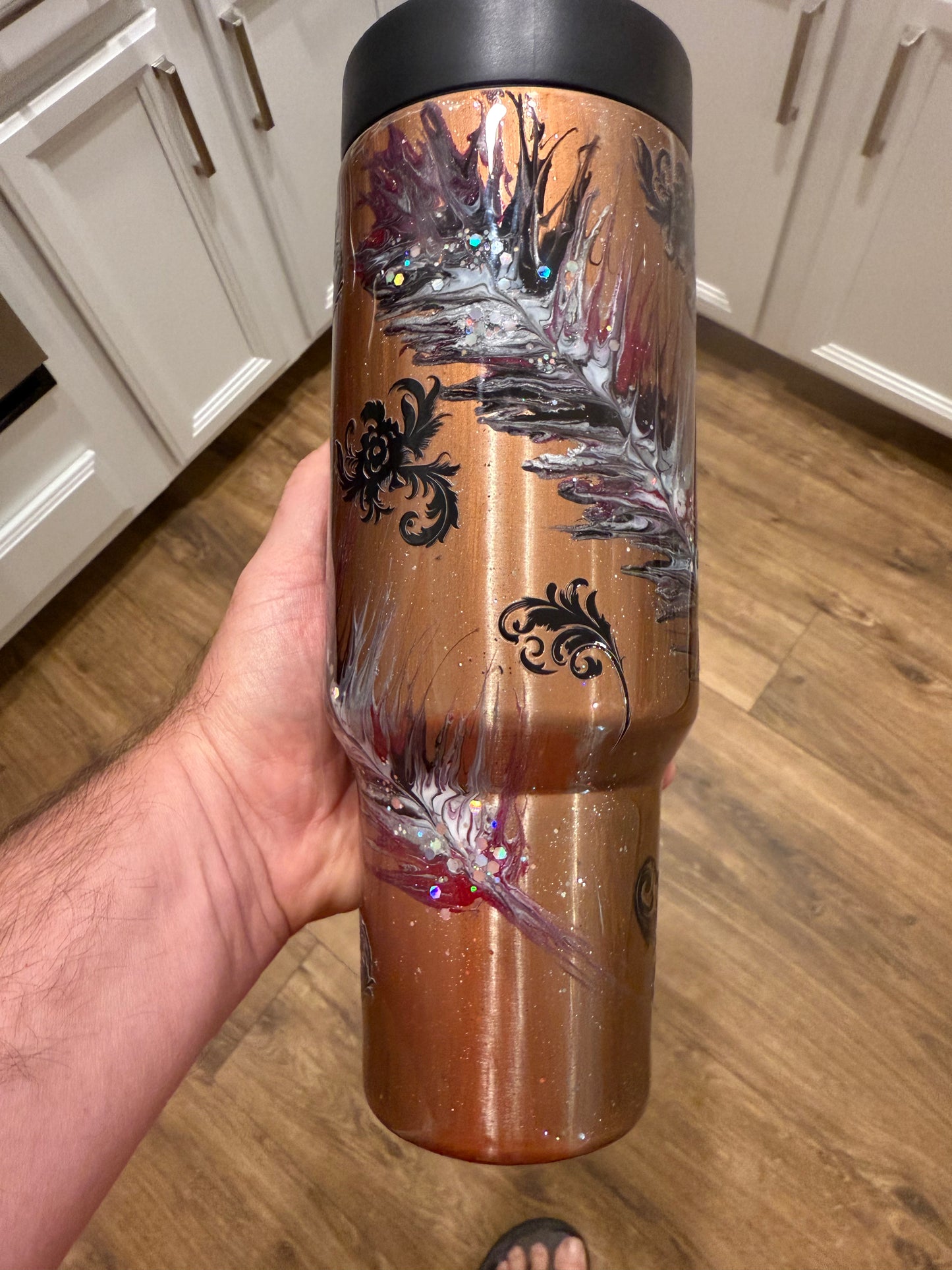 40oz Modern Curve with Screw On Handle