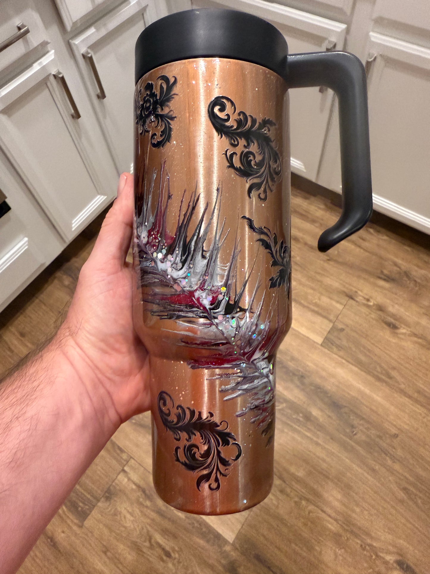 40oz Modern Curve with Screw On Handle