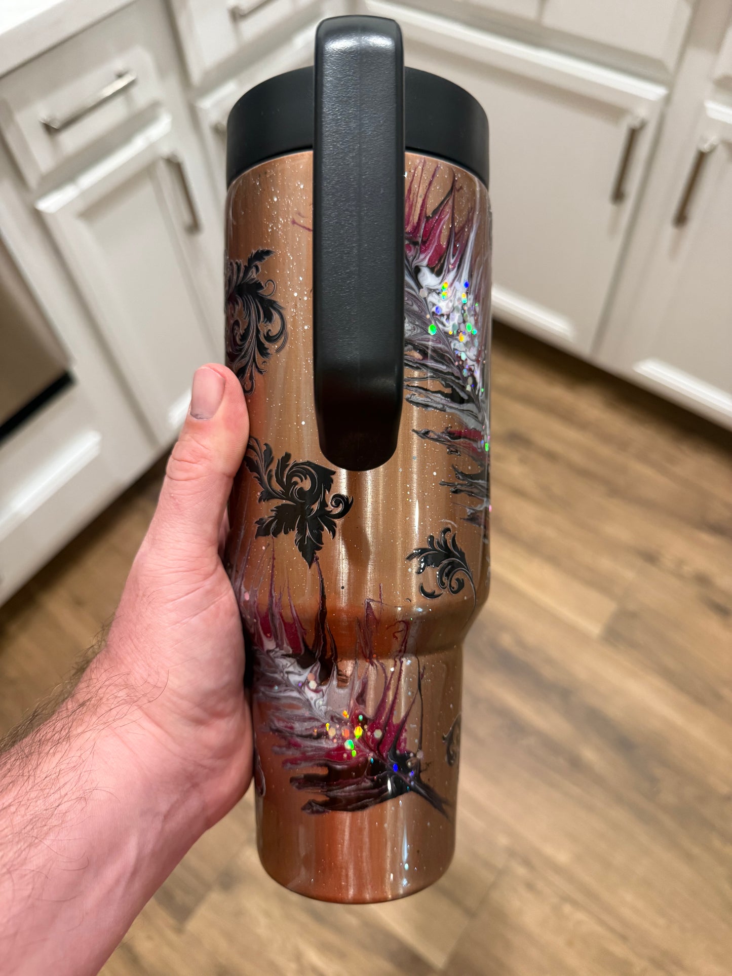 40oz Modern Curve with Screw On Handle