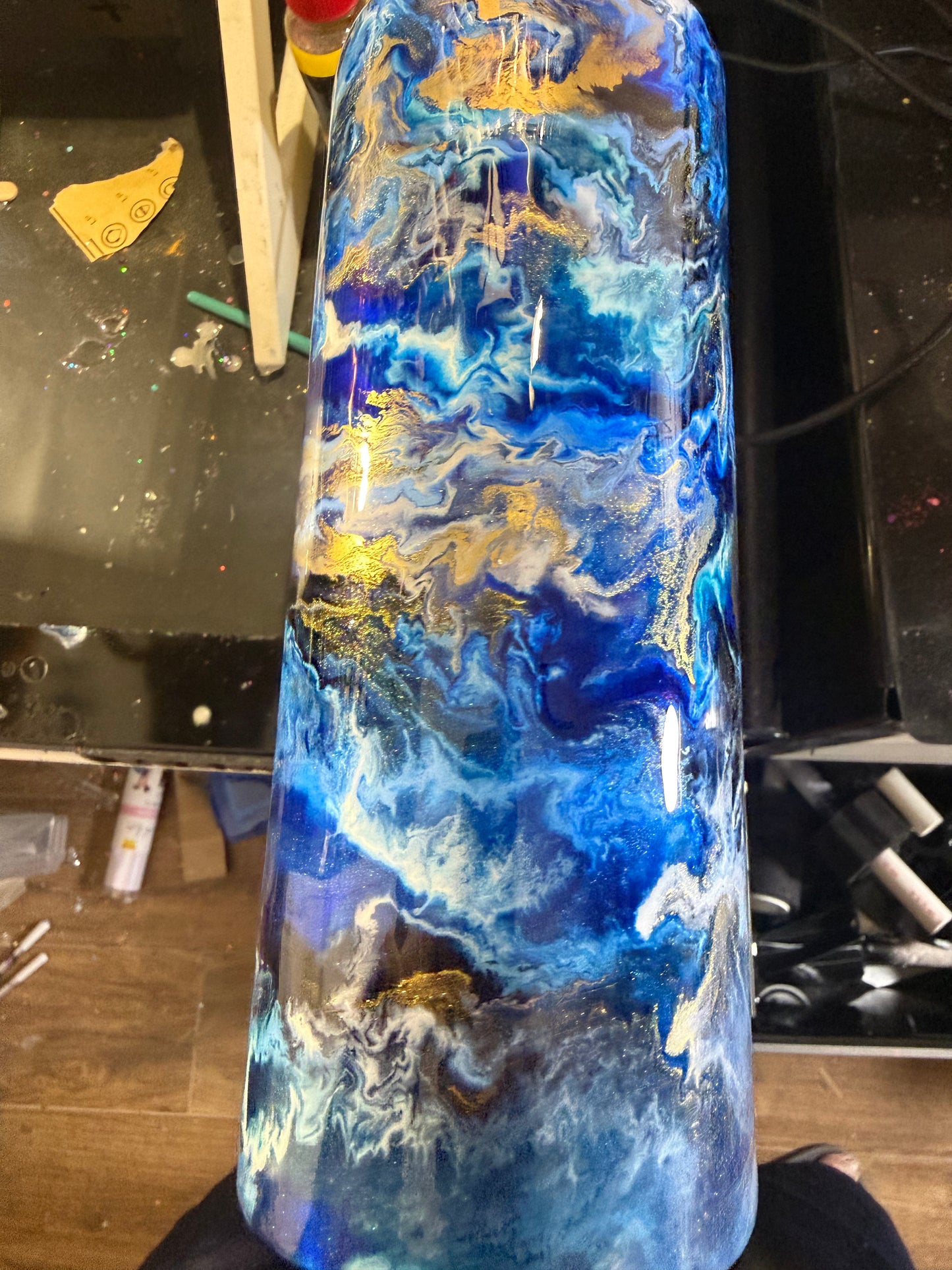 40oz Hydro Duo Blue Glow