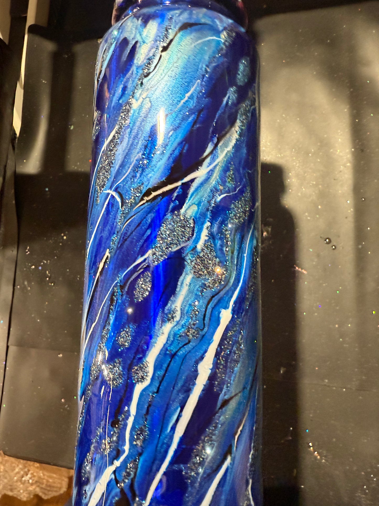 40oz Blue Hydro Duo Graffiti