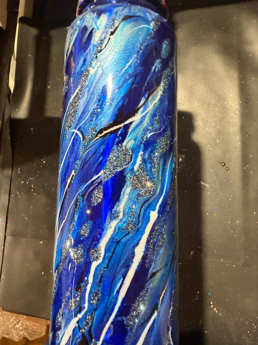 40oz Blue Hydro Duo Graffiti