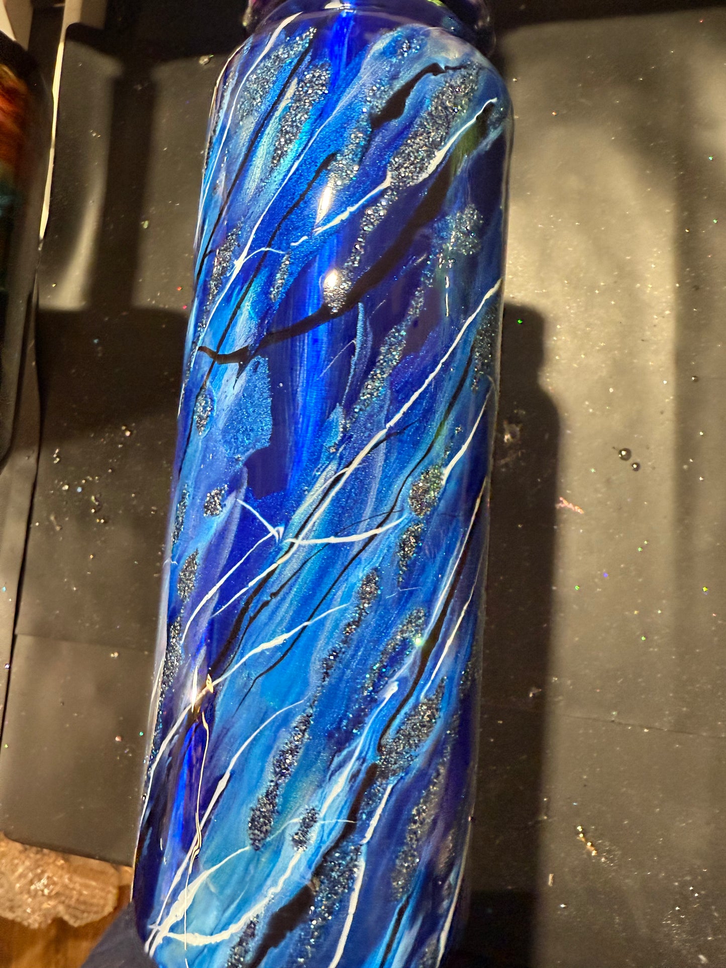 40oz Blue Hydro Duo Graffiti
