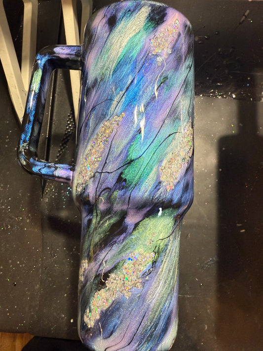 40oz Abalone Graffiti Tumbler