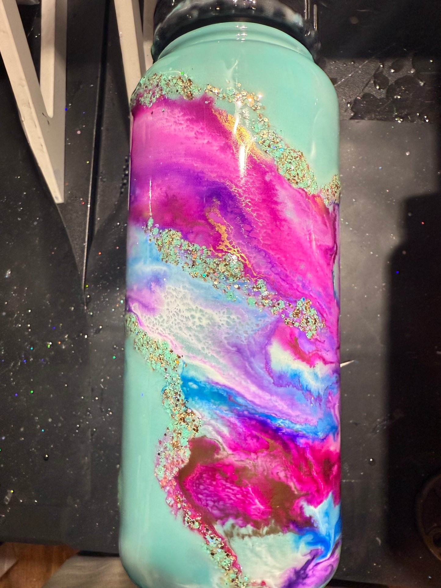 32oz Glow Mint Green Hydro Duo